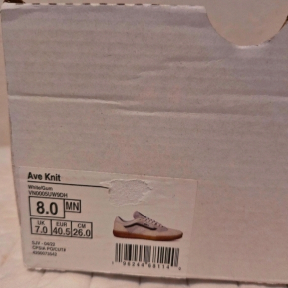 Vans Ave Pro Knit Men 8 White Gum bottom UltimateWaffle 112025 - Picture 8 of 8